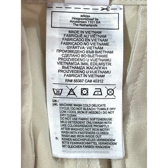 Adidas Men’s Pants 30 x 34 Light Beige Cargo Pocket Logo Pleated Pockets Loops - Picture 13 of 16